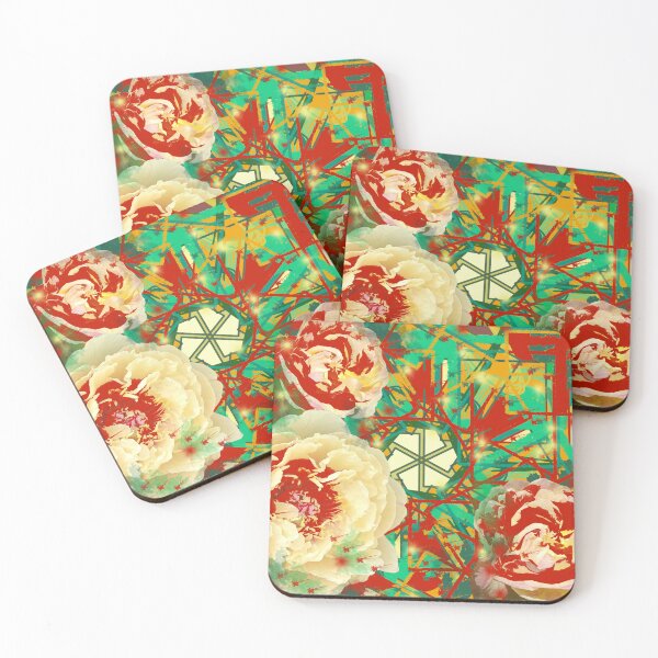 Item preview, Green Splatter Paint Floral Pattern  designed and sold by RAHKELROYSUM.