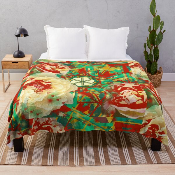 Item preview, Green Splatter Paint Floral Pattern designed and sold by RAHKELROYSUM.
