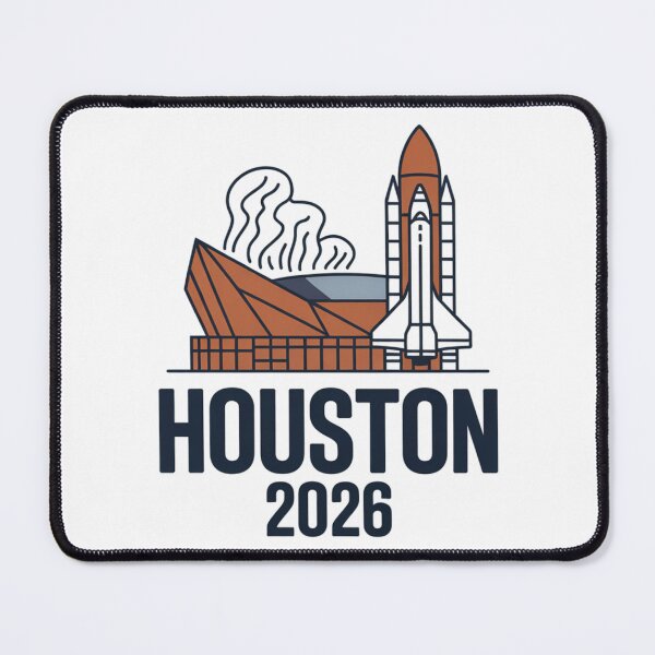 Item preview, Houston 2026 Space Shuttle Football T-Shirt V13 designed and sold by DarylWelsh2024.