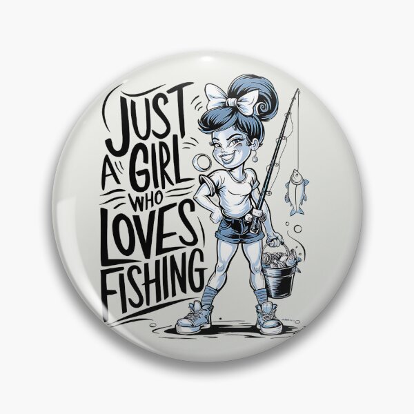 Item preview, Just a Girl Who Loves Fishing, The Ultimate Guide to Freshwater Fishing Gifts for Girls designed and sold by MalwasBasket.