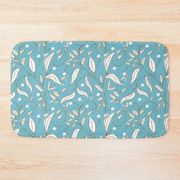 Item preview, Scandi Trailing Floral Botanical Vine Sky Blue designed and sold by susycosta.