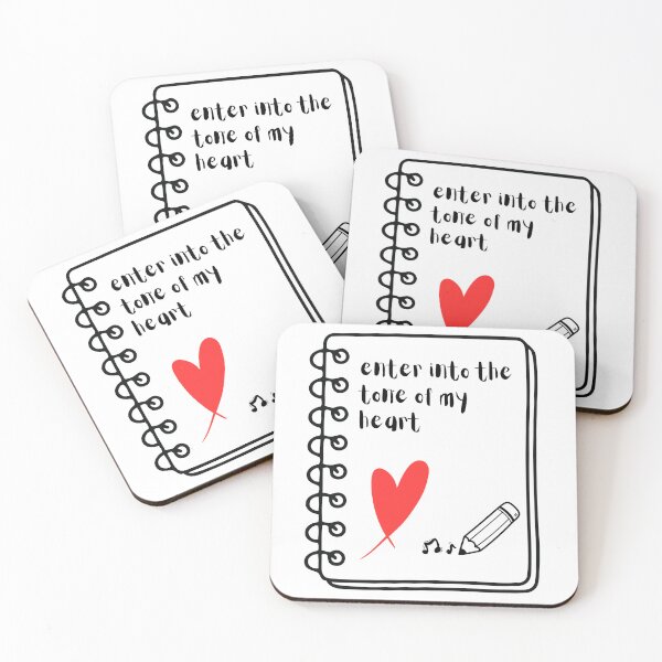 Item preview, Enter Into The Tone Of My Heart Notebook Design designed and sold by VintryOff.