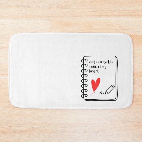Item preview, Enter Into The Tone Of My Heart Notebook Design designed and sold by VintryOff.