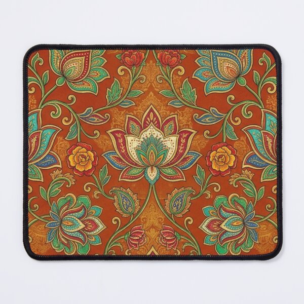 Item preview, Indian Inspired Lotus Flower Pattern - Decorative Folk Art designed and sold by FashioonTrends.