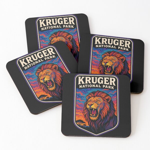 Item preview, Kruger National Park Lion Trippy Art Travel designed and sold by TomFrontierArt.