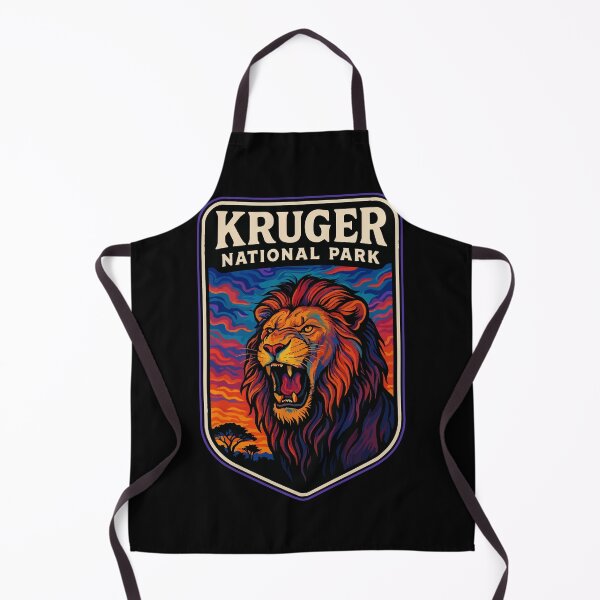 Item preview, Kruger National Park Lion Trippy Art Travel designed and sold by TomFrontierArt.