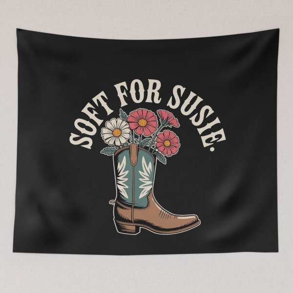 Item preview, Soft Petaled Plants Riding Boot Graphic Art designed and sold by Tsugraf Designs.