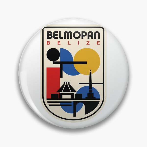 Item preview, Belmopan Belize Retro Geometric Travel Landmarks designed and sold by k3rstman1.
