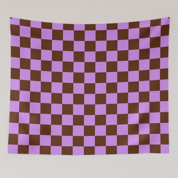 Item preview, Purple and Brown Check Grid designed and sold by OneThreeSix.