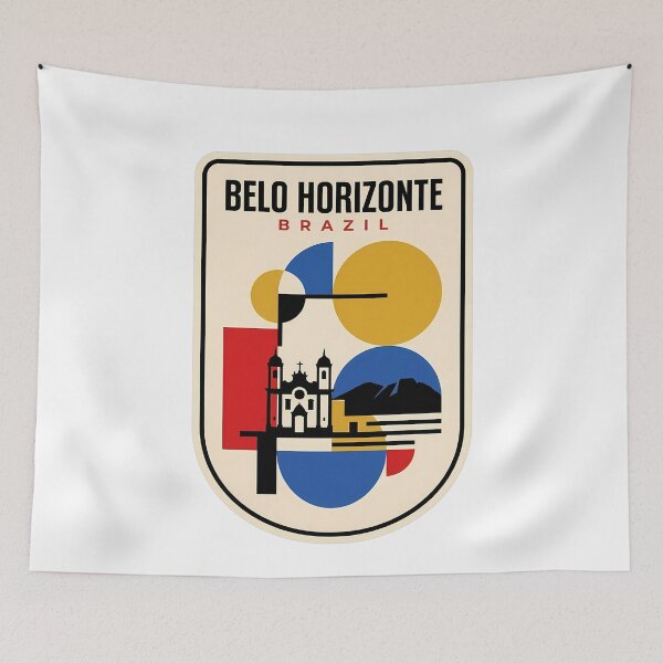 Item preview, Belo Horizonte Brazil Abstract Geometric City Landmark designed and sold by k3rstman1.