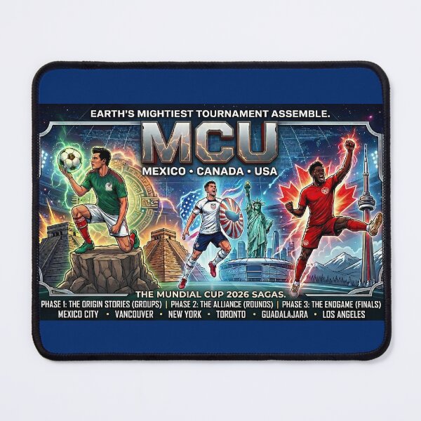 Item preview, MCU 2026 Football Trilogy Mexico Canada USA Sagas designed and sold by MCVersa2026.