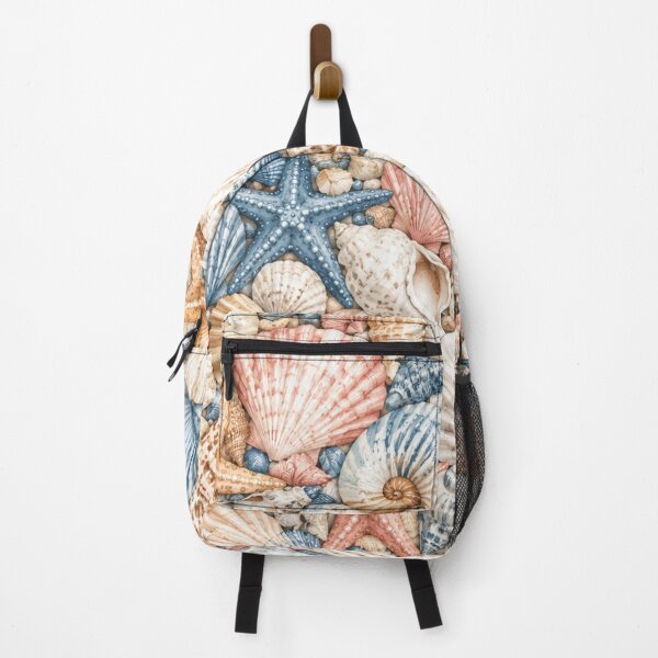 Item preview, Shell paradise | Dense coastal pattern full of shells and starfish designed and sold by Fernhaven.