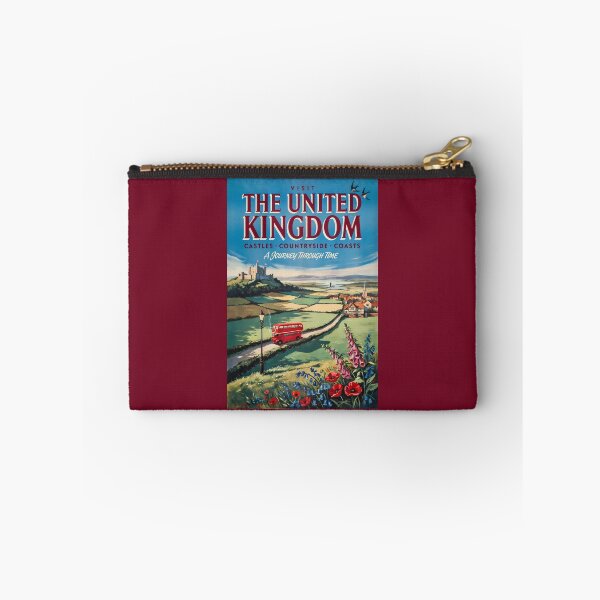 Item preview, United Kingdom Landscape Illustration Travel Art Vintage designed and sold by KrisSidDesigns.