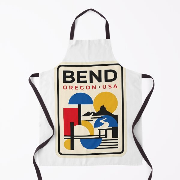 Item preview, Retro Geometric Bend Oregon USA Travel Poster designed and sold by k3rstman1.
