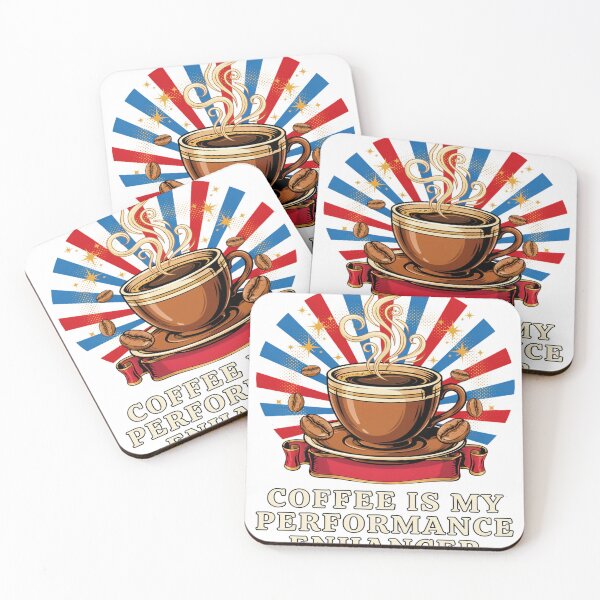 Item preview, Coffee Is My Performance Enhancer designed and sold by Squiggle Happy.