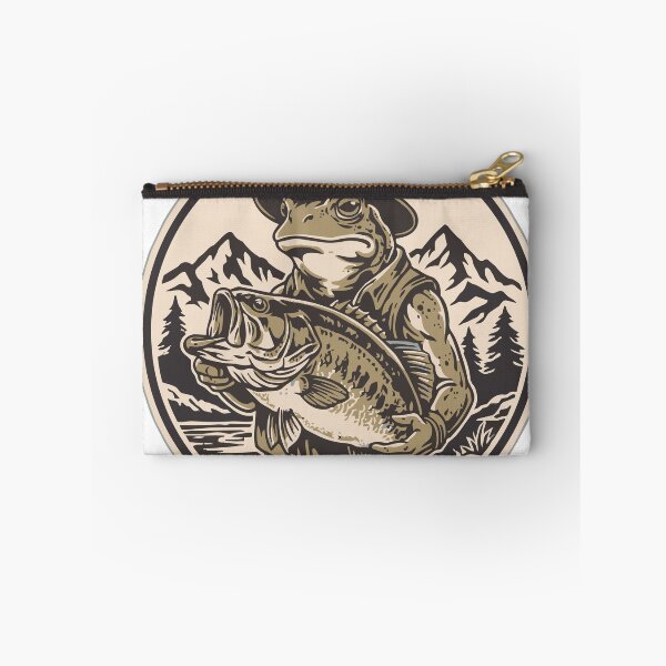 Item preview, Frog Bass Club Champion Catch Vintage Fishing Badge designed and sold by fallmoree.