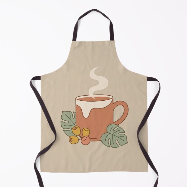 Item preview, Cozy Coffee and Monstera Leaves Abstract Retro Art designed and sold by MoonwoodStudio.