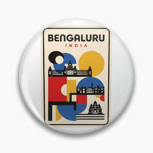 Item preview, Vintage Bengaluru India Abstract Cityscape designed and sold by k3rstman1.