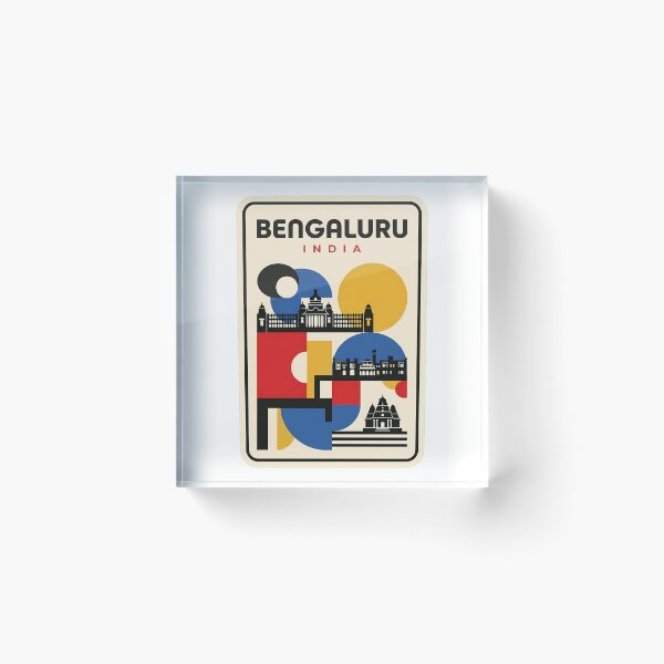 Item preview, Vintage Bengaluru India Abstract Cityscape designed and sold by k3rstman1.