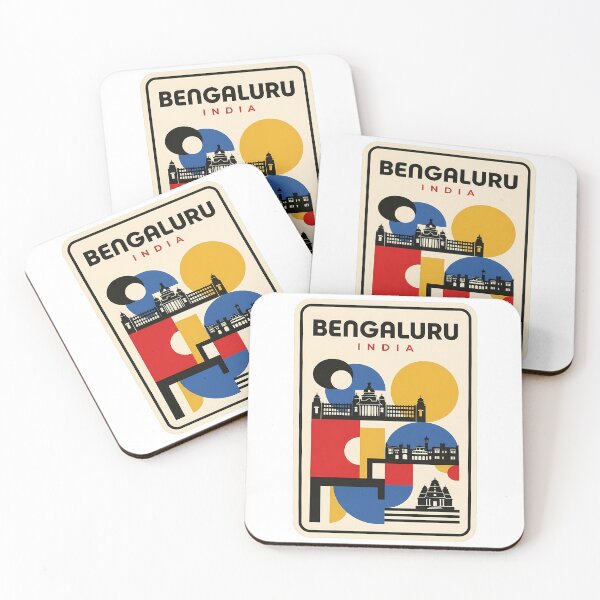 Item preview, Vintage Bengaluru India Abstract Cityscape designed and sold by k3rstman1.
