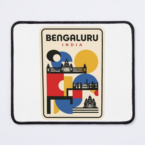 Item preview, Vintage Bengaluru India Abstract Cityscape designed and sold by k3rstman1.