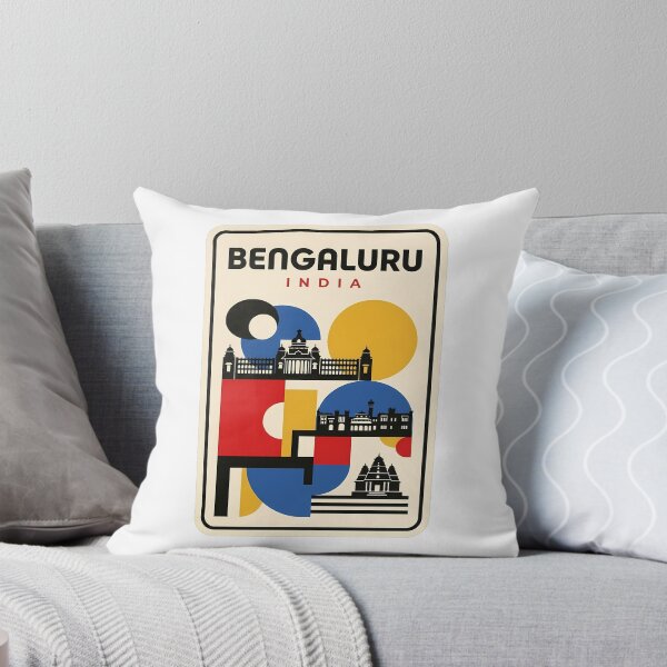 Item preview, Vintage Bengaluru India Abstract Cityscape designed and sold by k3rstman1.
