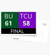 Baylor TCU Scoreboard Postcards