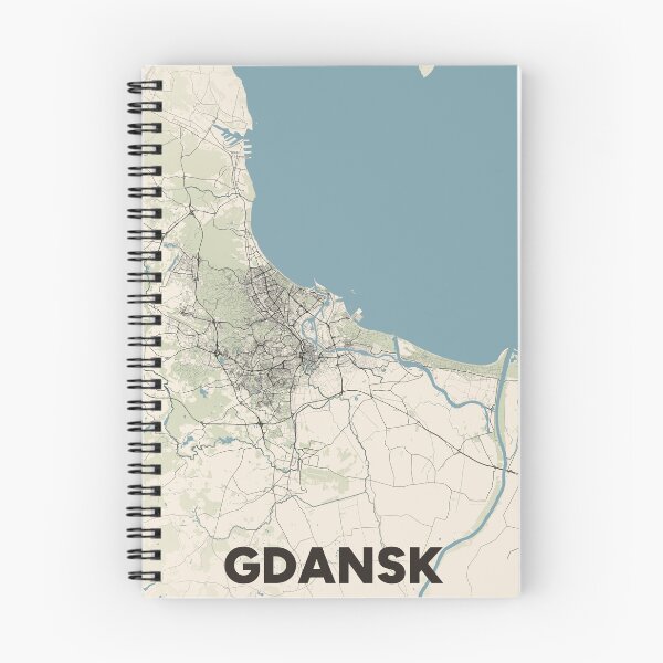 Item preview, Gdansk Map designed and sold by MapsNerd.