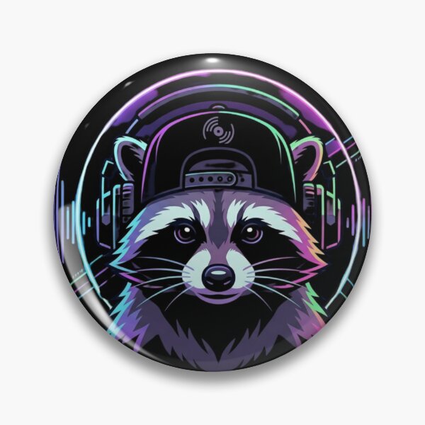 Artikelvorschau, Neon Raccoon DJ: Vector Music Edition entworfen und verkauft von Wild Hare.