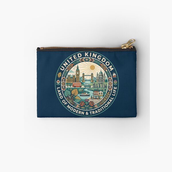 Item preview, United Kingdom Illustration Travel Art Badge designed and sold by KrisSidDesigns.