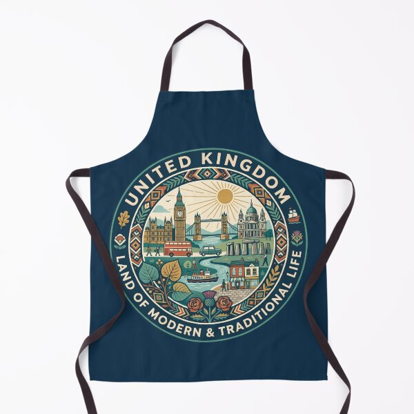Item preview, United Kingdom Illustration Travel Art Badge designed and sold by KrisSidDesigns.