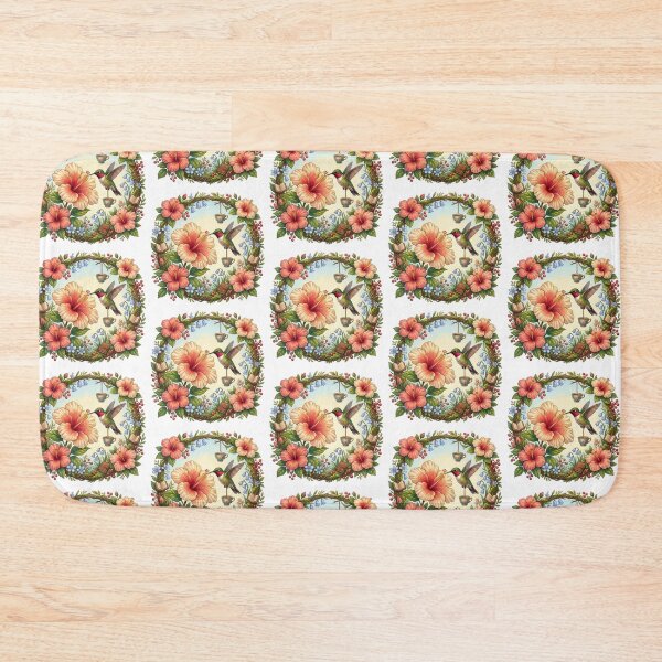 Item preview,  The Hibiscus Hummingbird's Tea Break. designed and sold by JoyNest = "The nest of joy".
