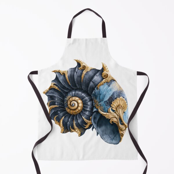 Item preview, Luxury Nautilus Shell Watercolor Art | Elegant Gold Ocean Coastal Decor Design designed and sold by Anastasiia Yurevych.