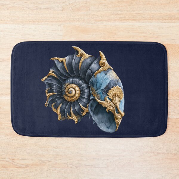 Item preview, Luxury Nautilus Shell Watercolor Art | Elegant Gold Ocean Coastal Decor Design designed and sold by Anastasiia Yurevych.