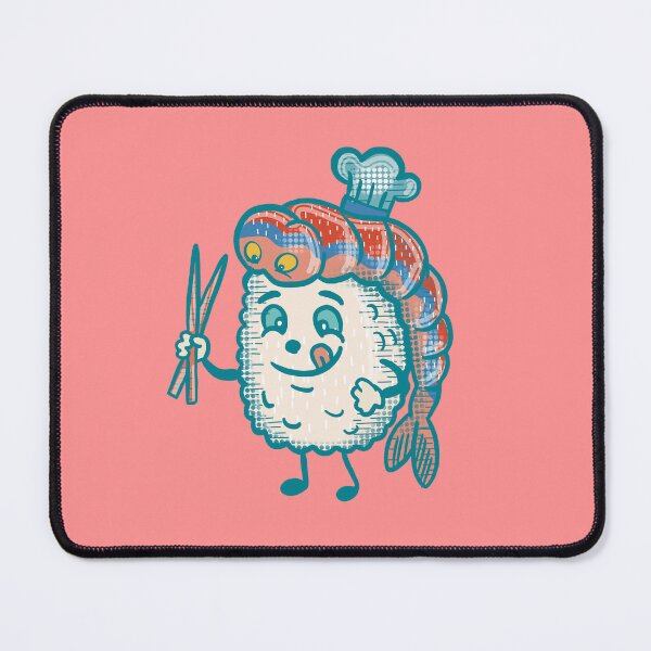 Item preview, Retro Shrimp Sushi Chef designed and sold by IvysCreativityHouse.