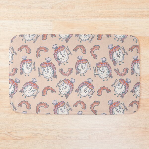 Item preview, Retro Shrimp Sushi Chef designed and sold by IvysCreativityHouse.