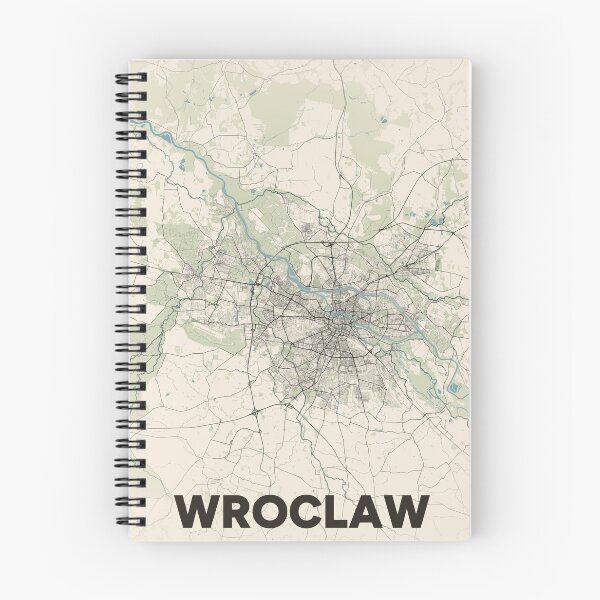 Item preview, Wroclaw Map designed and sold by MapsNerd.