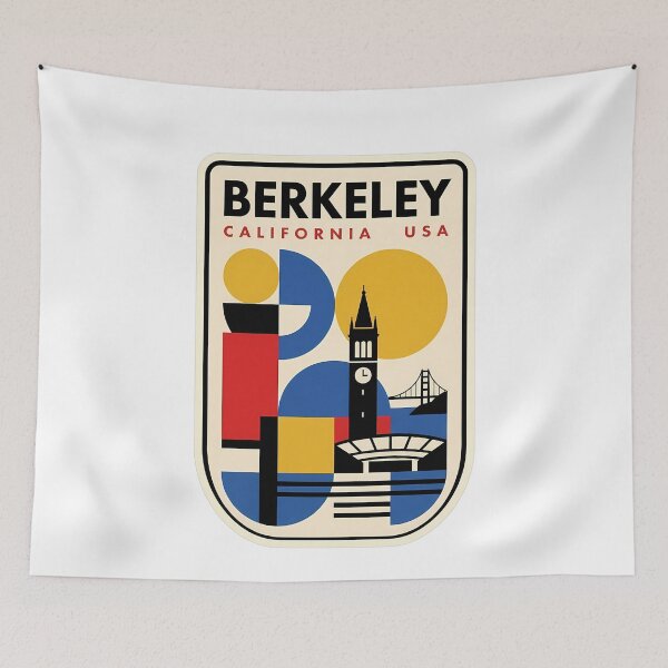 Item preview, Retro Berkeley California Geometric Sather Tower Travel designed and sold by k3rstman1.