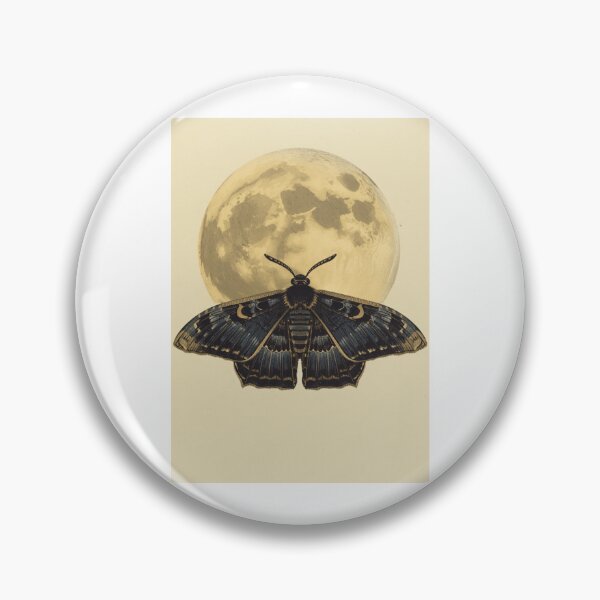 Item preview, Moth to the Moon — Vintage Scientific Moth Illustration Sticker for Witches and Dark Cottagecore Fans designed and sold by jojodebondy.