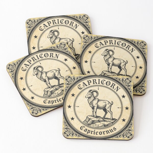 Item preview,  Vintage Capricorn Zodiac Sign - Baroque Astrology Art designed and sold by GoGreenlove.