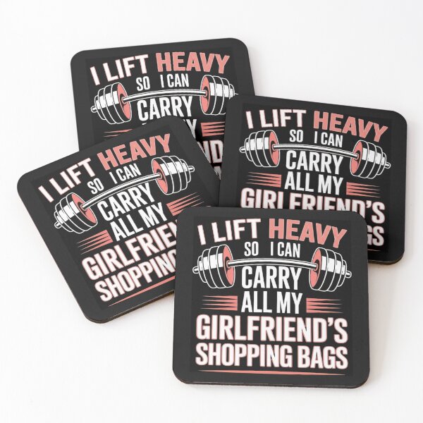 Item preview, Workout for Girlfriend Shopping Bags designed and sold by Tsugraf Designs.