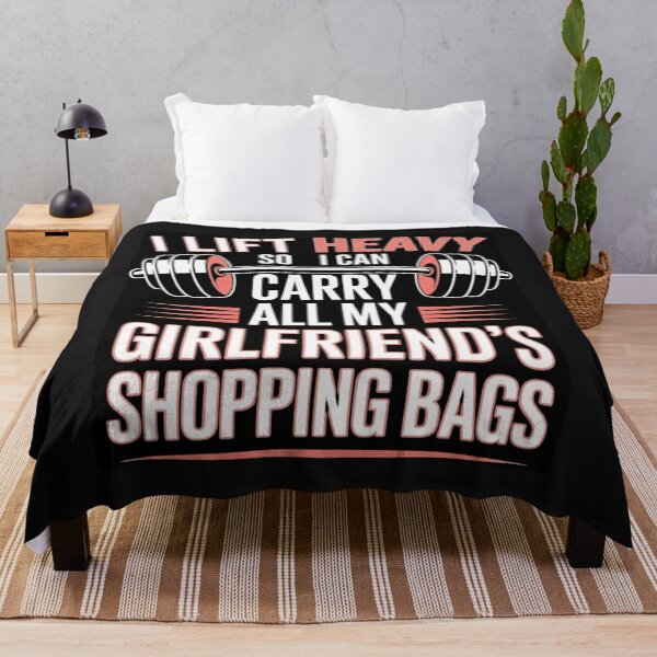 Item preview, Workout for Girlfriend Shopping Bags designed and sold by Tsugraf Designs.