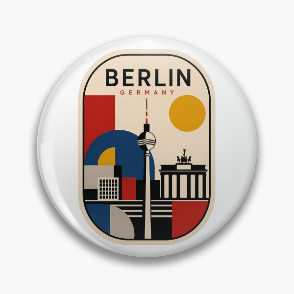 Item preview, Vintage Berlin Germany Bauhaus Style Cityscape designed and sold by k3rstman1.