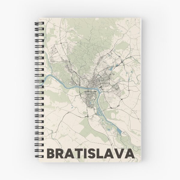 Item preview, Bratislava Map designed and sold by MapsNerd.