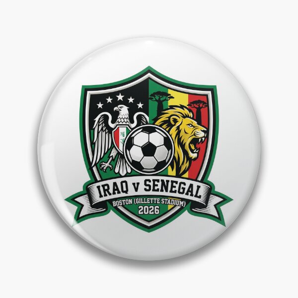 Item preview, Iraq Senegal 2026 Boston Football Crest Athletic Spirit designed and sold by Pride Emblem Prints.