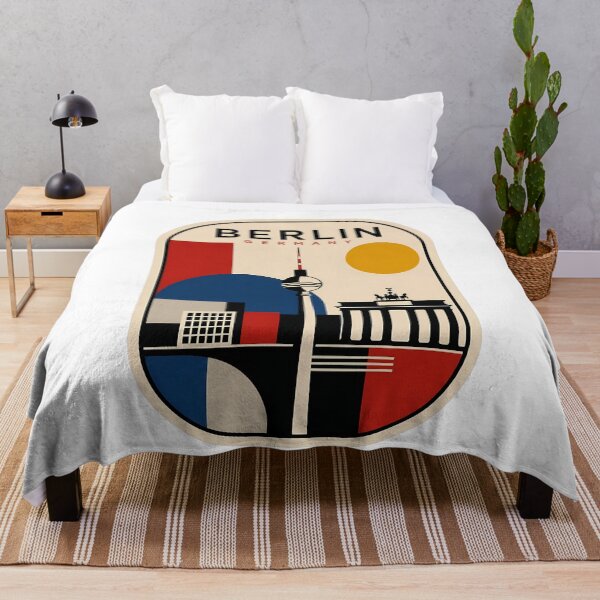 Item preview, Berlin Germany Retro Bauhaus Geometric Skyline designed and sold by k3rstman1.