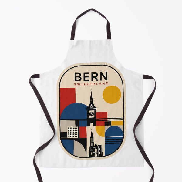 Item preview, Bern Switzerland Geometric Cityscape Clock Tower designed and sold by k3rstman1.