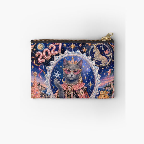 Item preview, Royal Capricorn Cat 2027 – Festive starry illustration. designed and sold by Natalia-Vlad.