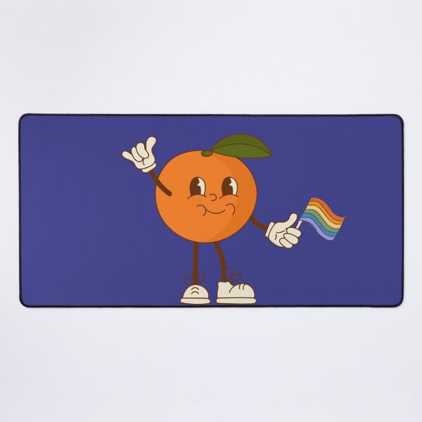 Item preview, Syracuse Orange with Rainbow Flag (vintage style) designed and sold by YonderAndBeyond.