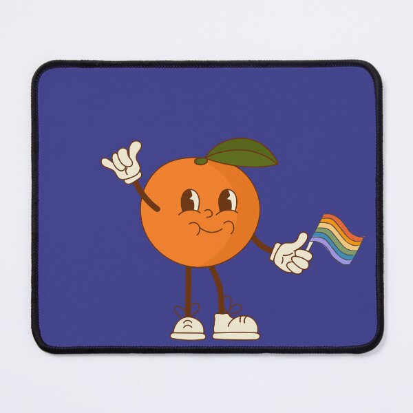 Item preview, Syracuse Orange with Rainbow Flag (vintage style) designed and sold by YonderAndBeyond.